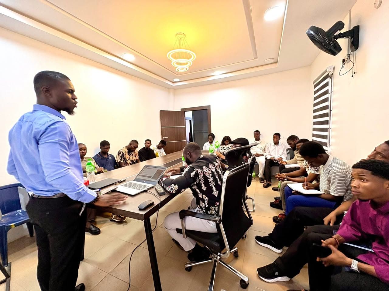 The Verlin Properties team in a training session at the Port Harcourt office