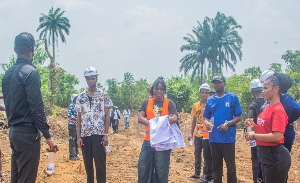 Walking estate boundaries with the site plan in hand